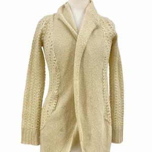 KIRRA Women's Casual Crochet Knit Cardigan Open Fr